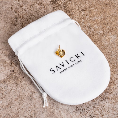 Zawieszka serce Savicki: złota